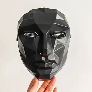 or Solid Color Mask, Halloween Christmas Holiday Gift Costume Face Cover, Korean Boss Game Mask, Thick Lightweight Universal Cos Mask, Creep Wolf Mask