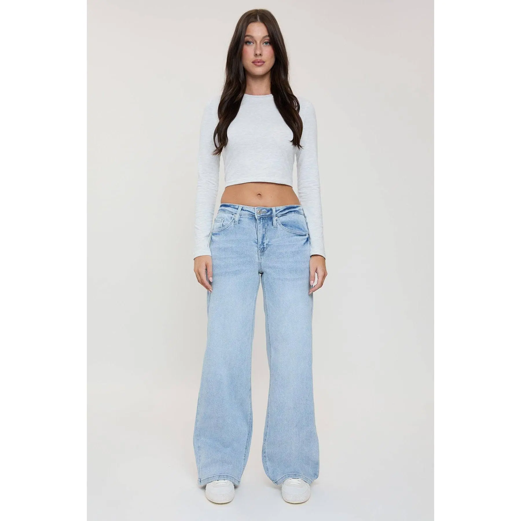 Luxe Bella Wide Leg Jeans LIGHT