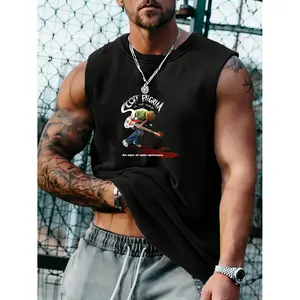 Vests Bold Scott Pilgrim VS The World Graphic Heavy Cotton Vests Music Graphic Tee Gift For Fan Menswear Top