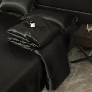 1pc Cooling Silk Summer Quilt, Ultra-Soft Microfiber Lightweight Bedspread, Breathable and Moisture-Wicking for Hot Weather, Perfect for Bedroom or Guest Room, Soft Quilts Bedspreads