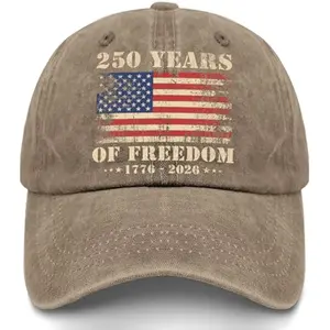 America Birthday Hat 1776 2026 250 Years Anniversary Hat for Men Low