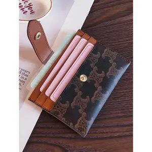 Women's Compact Elegant High-End Card Holder Ultra-Thin Large Capacity Multiple Slots New Anti-Magnetic Style Stylish Wallet