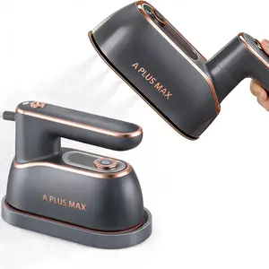 2-in-1 Steam Iron & Clothes Steamer - Handheld Portable Garment Wrinkle Remover, Fast Heat-Up, Large Soleplate, 150ml Water Tank - Lightweight for Home, Travel, Christmas gifts New Year's gift