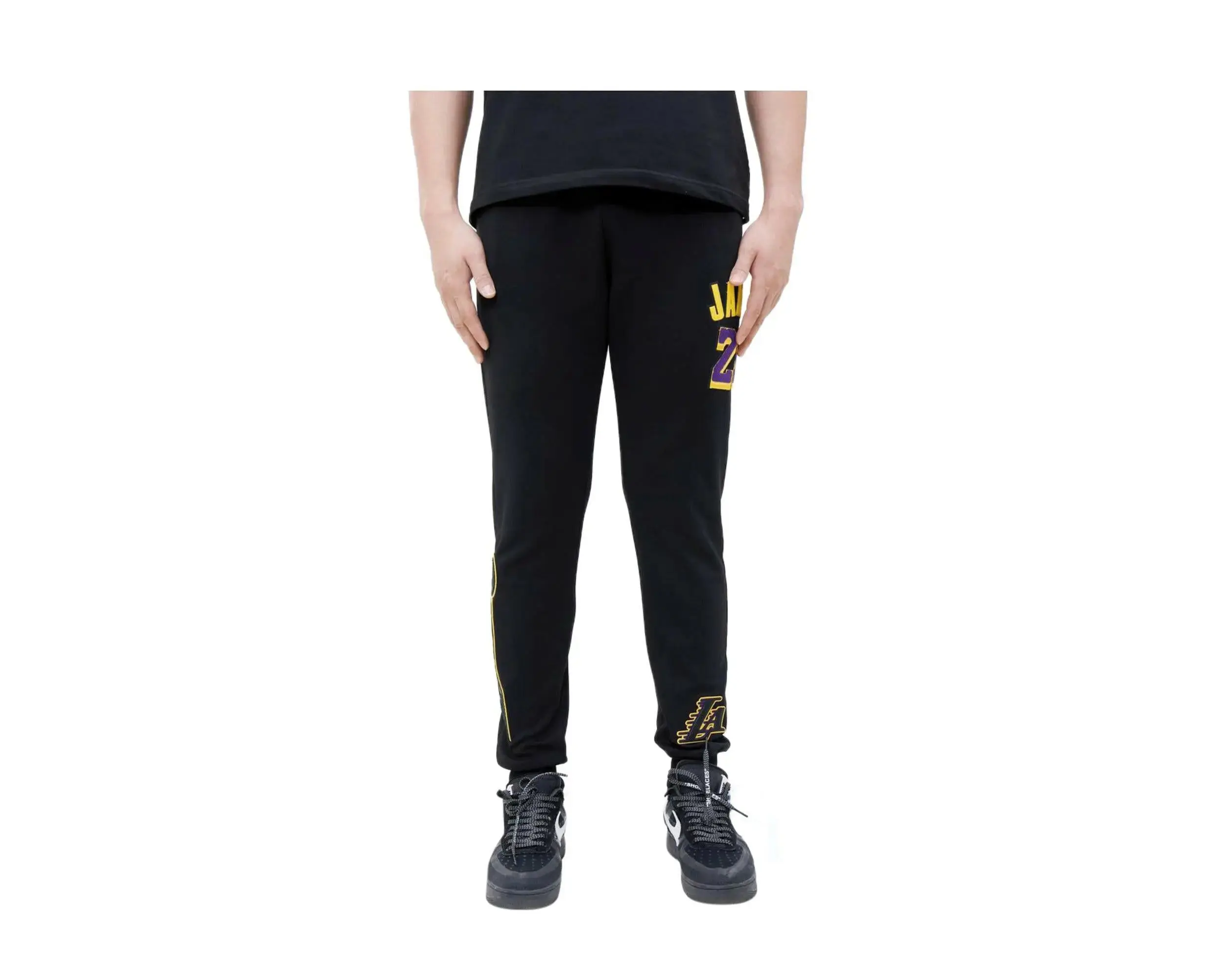 Pro Standard Los Angeles Lakers Lebron James Pro Team Jogger Pants in Black | Men's