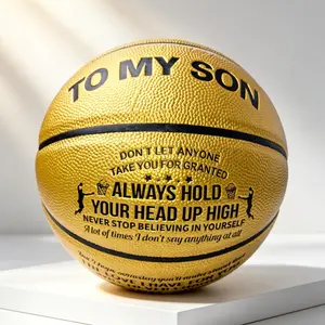 Personalized Encouragement Basketball for Son