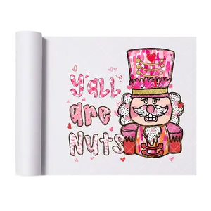 Yall Are Nuts Christmas - Direct-To-Film Heat Transfer for T-Shirts, Cotton, Polyester & Blends - High-Quality Print