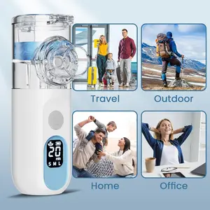 Portable Nebulizer For Adults, Nebulizer For Children, Handheld Portable Nebulizer For Adults With LED Display And Auto-Cleaning