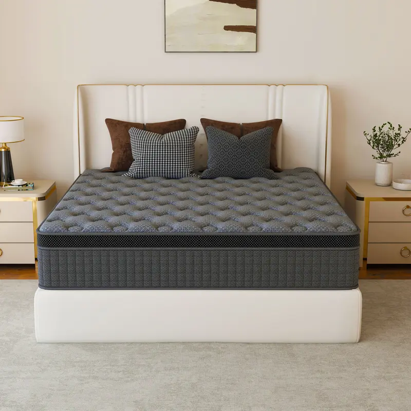 12/14 Inch Twin Full Queen King Mattress Individual Pocketed Coil & Memory Foam Hybrid Medium Firm Lumbar Support Orthopedic Design For Home Bedroom Hotel Boxed Mattress Holiday Gift Modern Furniture Ergonomic Sleep Solution