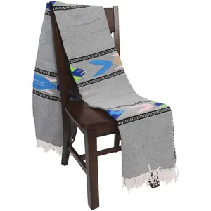 Heather Grey Baja Fish Yoga Blanket