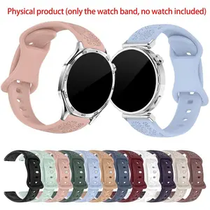 18/20/22mm Soft Silicone Sunflower Watch Band, Compatible with Samsung Galaxy Watch, Huawei Watch, Xiaomi Garmin Amazfit, Waterproof Breathable Replacement Strap