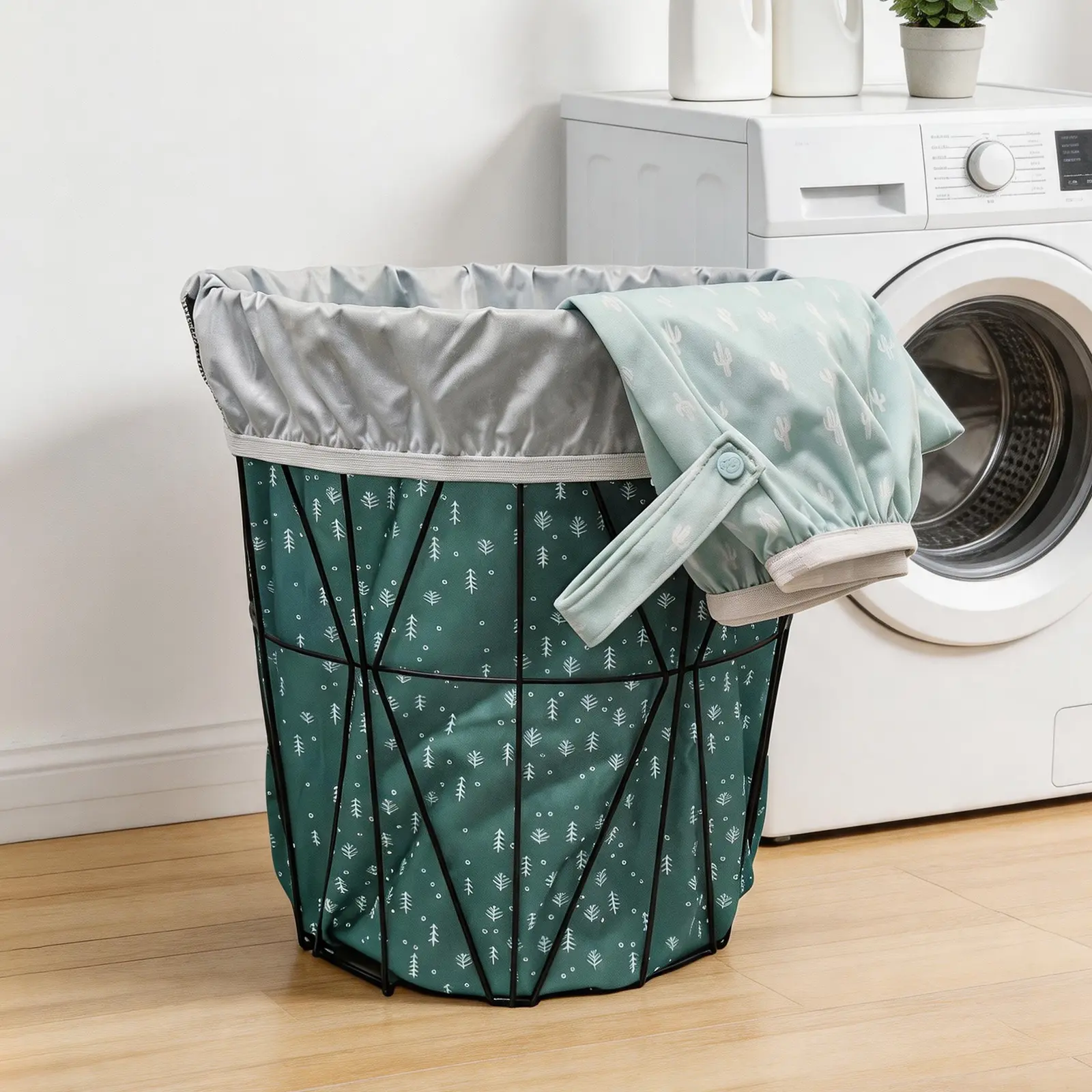 Mama Koala Pail Liner for Cloth Diapers, Reusable and Washable Waterproof Pail Liner with Strap for Diaper Pails, 2 Pack(P002)
