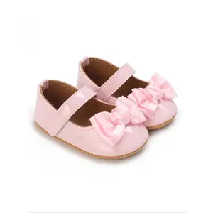 NewComfortable Breathable Baby Shoes with Sweet Bow Princess Style Casual Shoes for 0-1 Year Olds Adorable Spring Footwear