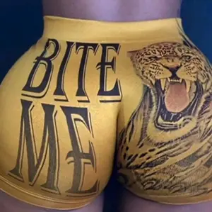 High waisted Bite me Shorts Comfortable Bottom Stretchy Womenswear Fit Comfort