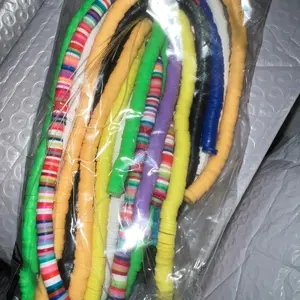 10 strands of clay beads