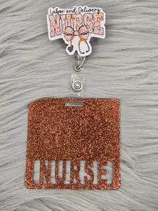 Labor and Delivery Nurse Badge Reel with Badge Buddy