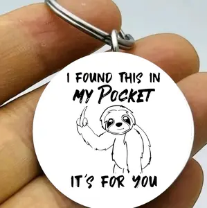 sloth this is for you finger hot keychian