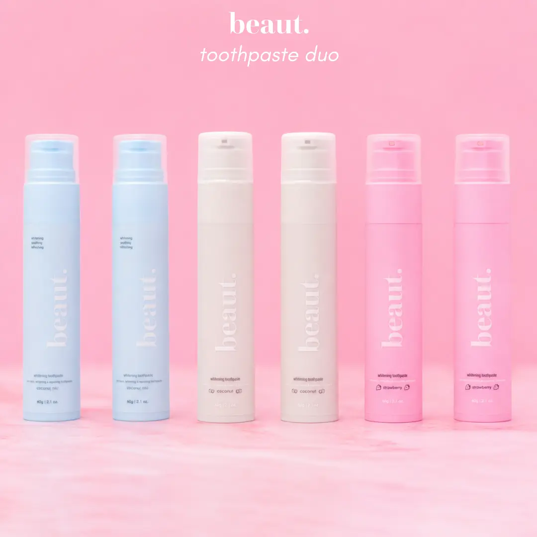 beaut. Whitening Toothpaste Duo | Pick Your Flavor – Mint, Strawberry or Coconut