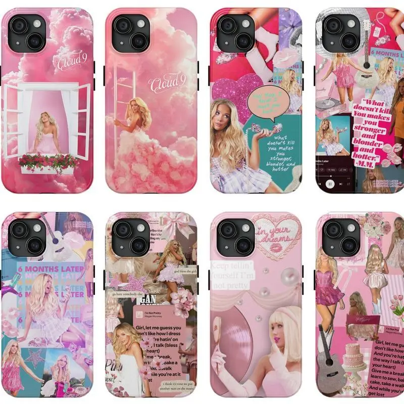 Megan Moroney Cloud 9 Phone Case, Am I Okay Tour, Compatible with iPhone X, 11, 12, 13, 14, 15, 16, 17 & more