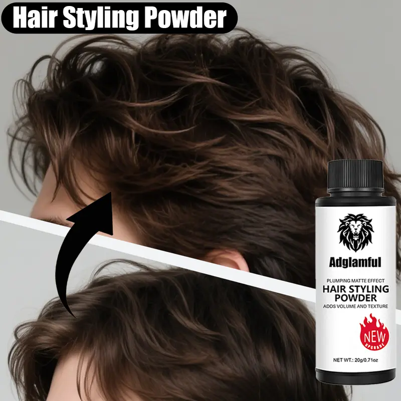 Hairline Powder 20g Fluffy texturizing hair powder with matte, shine-free effect and strong hold - frizz resistant, oil absorbing and long lasting.