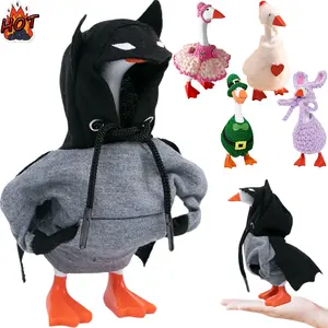 5 Multi Set 7 Inch Desk Goose Outfits Mini Desktop Goose Clothes and Accessories for Magnetic Goose Key Holder Cute Desk Goose Clothes Home Decor Perfect Housewarming Gift