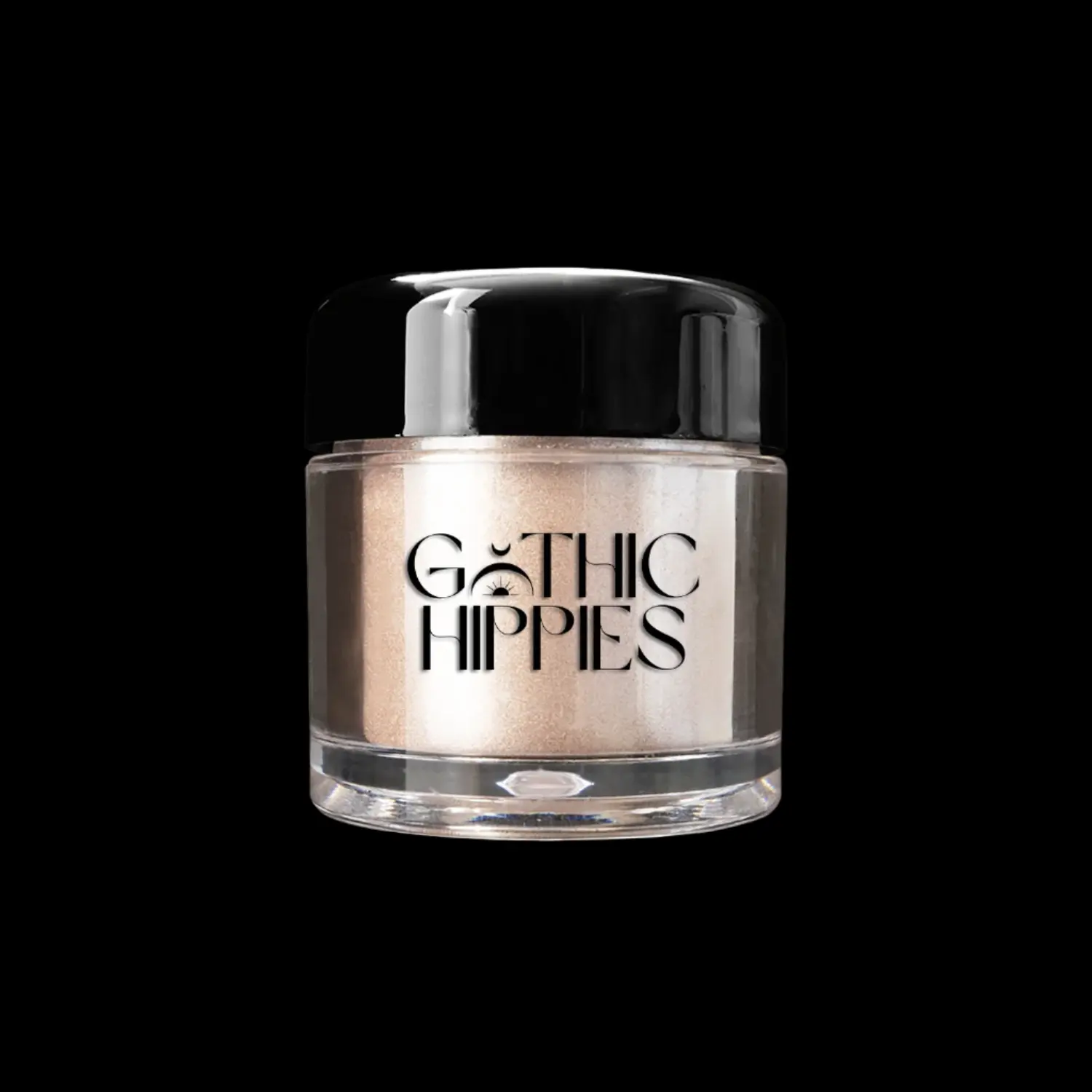 Gothic Hippies Luxury Goddess Hi-Def Pigment Eyeshadow - Makeup Cosmetic in Glass Bottle with Black Cap