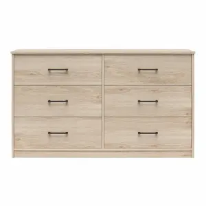 Easy Build Pearce Wide 6 Drawer Dresser with Interlocking SwitchLock ™   System