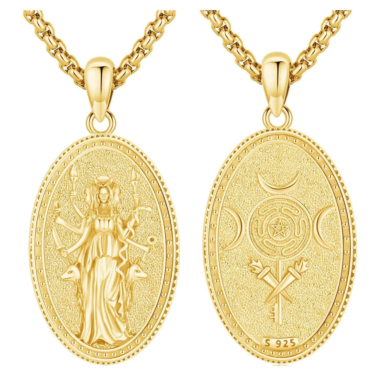 Goddess Hecate -1 Gold Plated