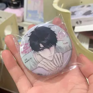 Game Love And Deepspace Caleb Cosplay Brooch Tinplate Badge Lapel Pins Bag Accessories Decoration Ornament Props