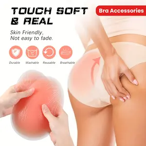 1 Pair of Elegant Silicone Butt Lift Pads for Women - 1.18inch Thickness, Removable & Washable, Perfect Skiing Casual Attire Boosts Confidence in Special Occasions Ideal Gift