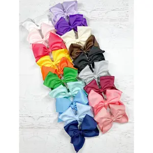 Texas Size Grosgrain Hair Bow - Alligator Clip - 6.5"