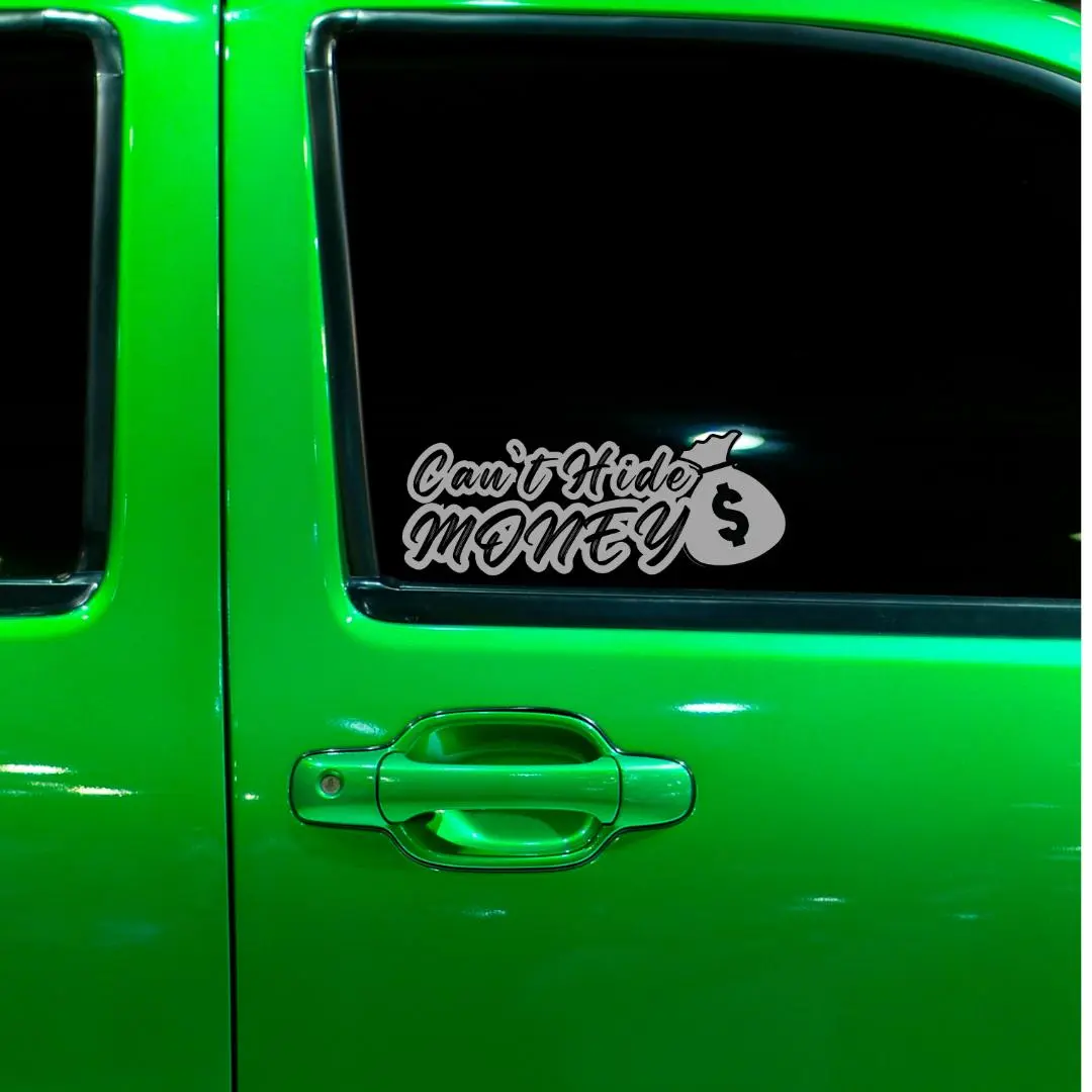 "Cant Hide MONEY" Decal Sticker for Car/Truck exterior