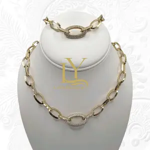 LaYaiBoutique #1436 Joyería Oro Laminado Women's Jewelry Set.