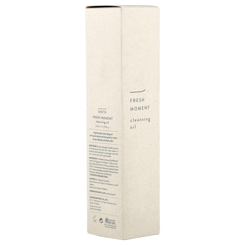 Sioris Fresh Moment Cleansing Oil, 6.76 fl oz (200 ml)