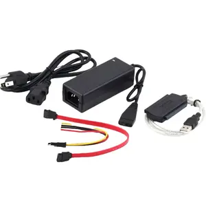 SANOXY USB 2.0 to SATA/PATA/IDE Hard Drive Adapter Cable Set for 2.5"/3.5" HDDs & Optical Drives with Power Adapter for Data Transfer Backup & Recovery Up to 2TB