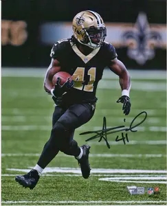 Alvin Kamara New Orleans Saints Autographed 8" x10" Black Vertical Photograph - Fanatics Authentic Certified