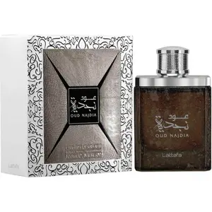 Lattafa Oud Najdia Unisex EDP Spray - 3.3oz (3.4oz Variant), New in Box, Luxurious Arabian Fragrance, Cedar Citrus Fragrance Scent Blend, Potent Modern Aromatic Unisex Perfumes EDP Spray, Beauty & Personal Care