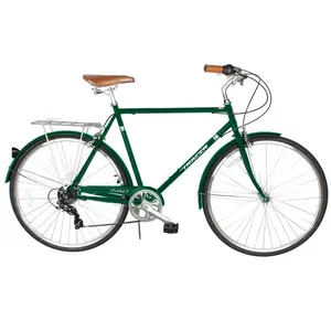 Tracer Osaka 700C 7 Speed 58cm Hybrid City Bikes for Men - Matte Green