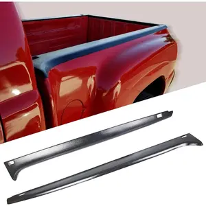 Bed Rail Caps Stepside Compatible with 1999-2005 Chevy Chevrolet Silverado 1500 GMC Sierra 1500 Crew Cab Extended Cab Replacement for 15932239 / 15932238   Left Right