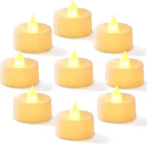 100-Pack Flameless LED Tea Lights Candles Battery Operated, 200+Hour Fake Electric Candles TeaLights for Votive, Halloween, Ofrenda, Diya, Wedding Centerpiece Table Decor, Funeral, Christmas