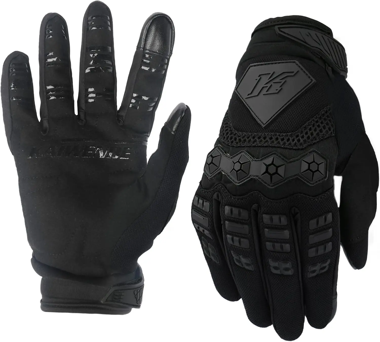 Men’s Dirt Bike Riding Gloves -Full Finger Touch-Screen Motocross/Motorcycle Gloves for BMX MX ATV MTB Off-Road Riding (X-Large, Black)