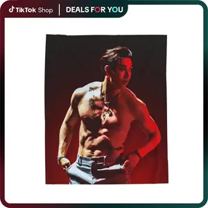 Flannel Fleece Blanket | Skz Bang Chan Shirtless Blanket, Stray Kid Kpop Blanket, Skz Dominate Tour Merch, Gift Ideas for Stays, Birthday Gift & Concert Merch Home Decor, Gift for STAY | Valentinegift