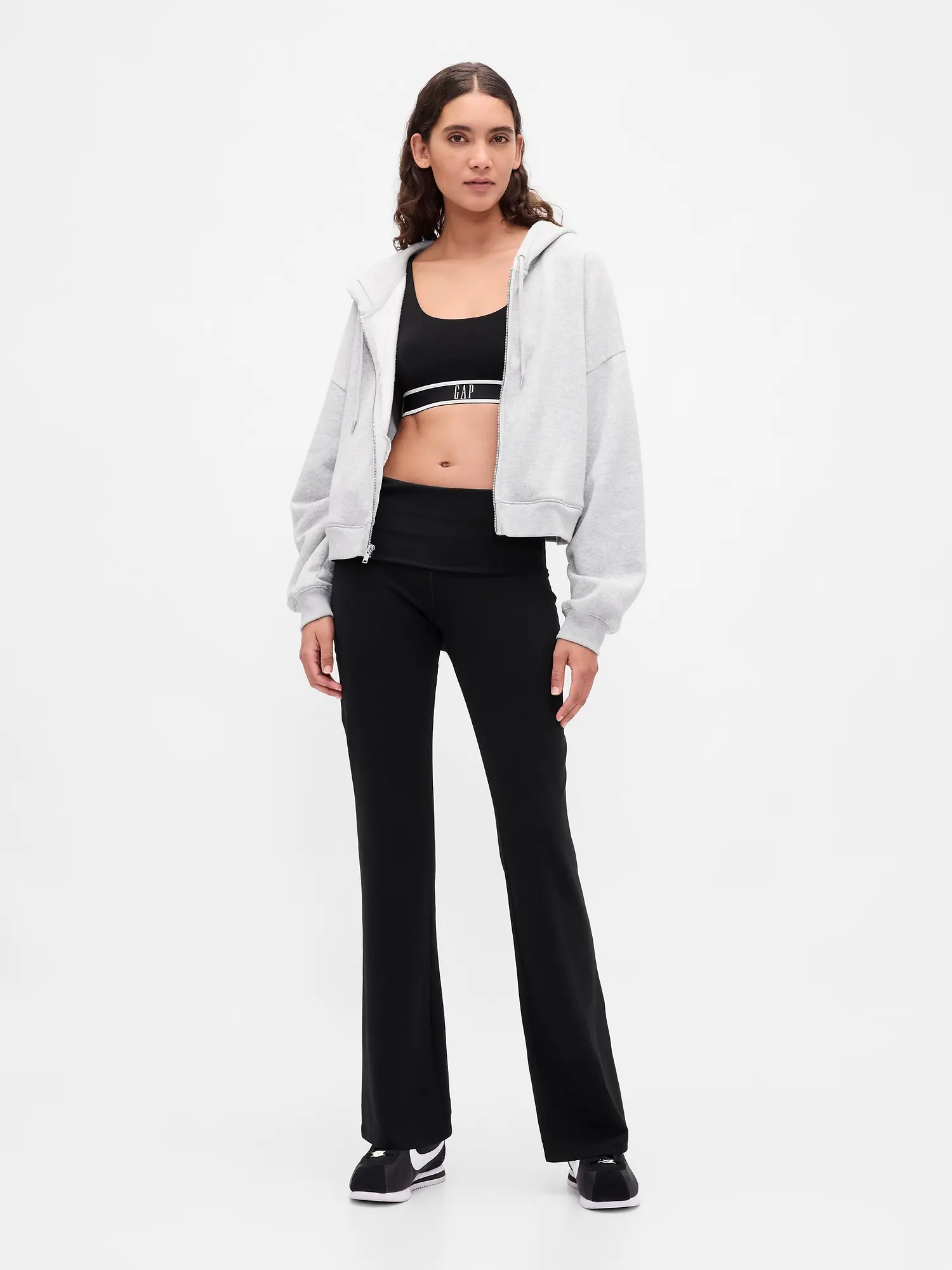 Gap Women's GapFit Smooth Foldover Mini Flare Leggings