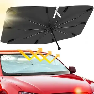 2026 New Car Windshield Sun Shade Umbrella Foldable Car Umbrella Sunshade with UV Block Car Front Window (Heat Insulation Protection) for Auto Windshield Covers for SUV,MPV,Trucks Small Cars