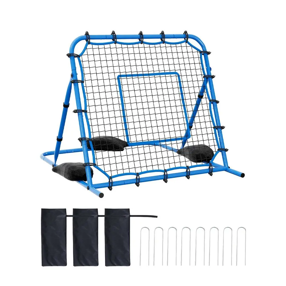 Adjustable Soccer Rebounder Net 3.7 x 3.7 ft for Training and Practice  Soccer Rebounder Net, Quick-Switch Angle Soccer Goal Rebounder for Control, Passing Practice, Heavy-Duty Iron Frame & PE Net, Easy Setup Ball Training Equipment for Teens&Adults