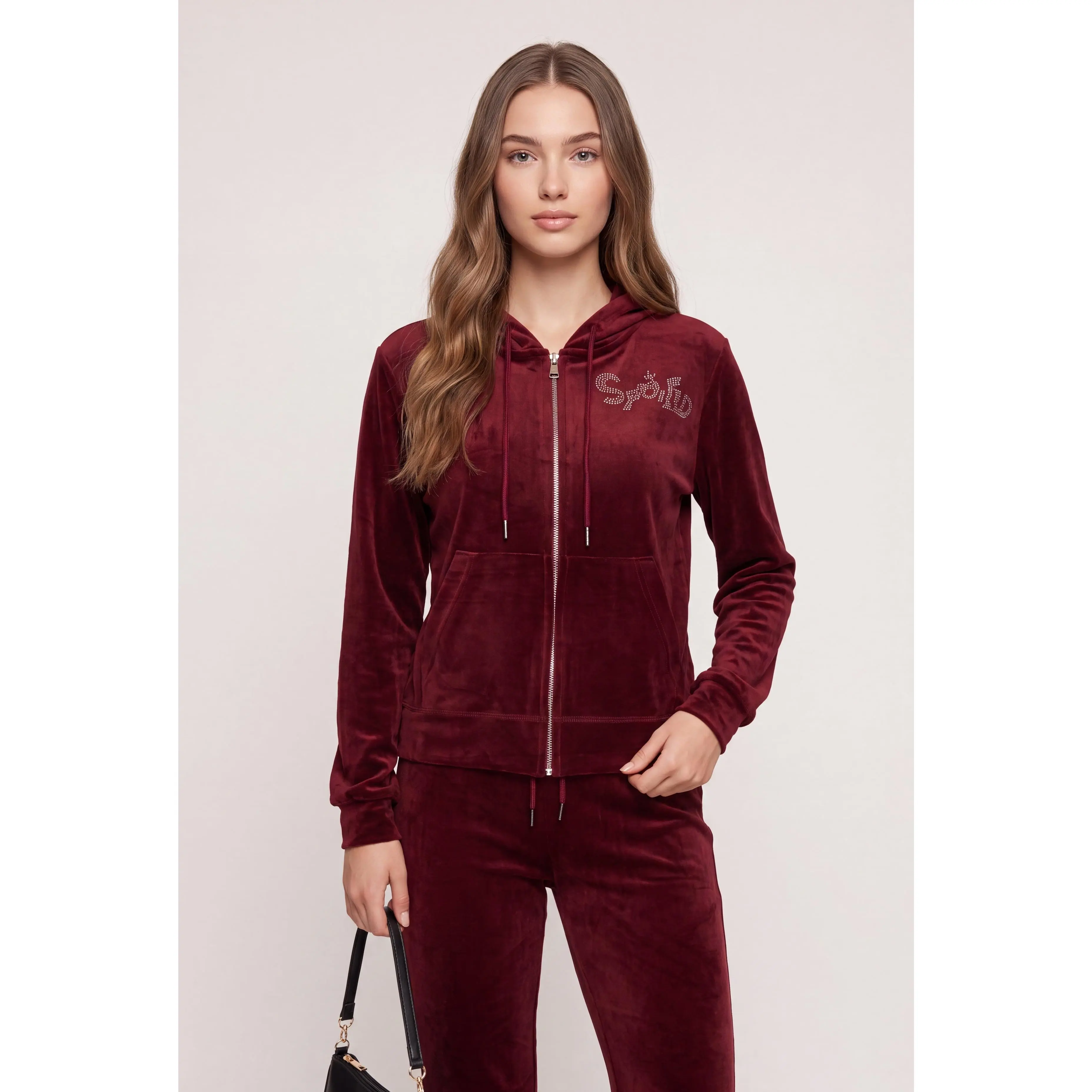 Glam Velour Hoodie