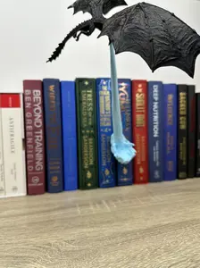 Floating Dragon Breath l Bookend/Book Nook Booktok with hidden support | Bookish Decor | Unique 3D Printed Gift book nook bookish merchandise