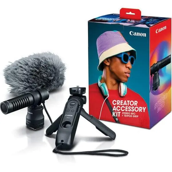 Canon Creator Accessory Kit - Wireless Detachable Mount, Handheld Bluetooth Stereo Microphones, Remote Control for Noise-Reduction Audio Recording, Manufacturer Warranty