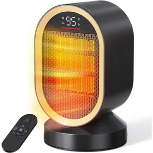 Space Heaters for Indoor Use, 1500W  Heating Ceramic PTC Space Heater with Thermostat 24H Timer, 85?Oscillating Quiet Electric Heaters for Indoor Office Desktop