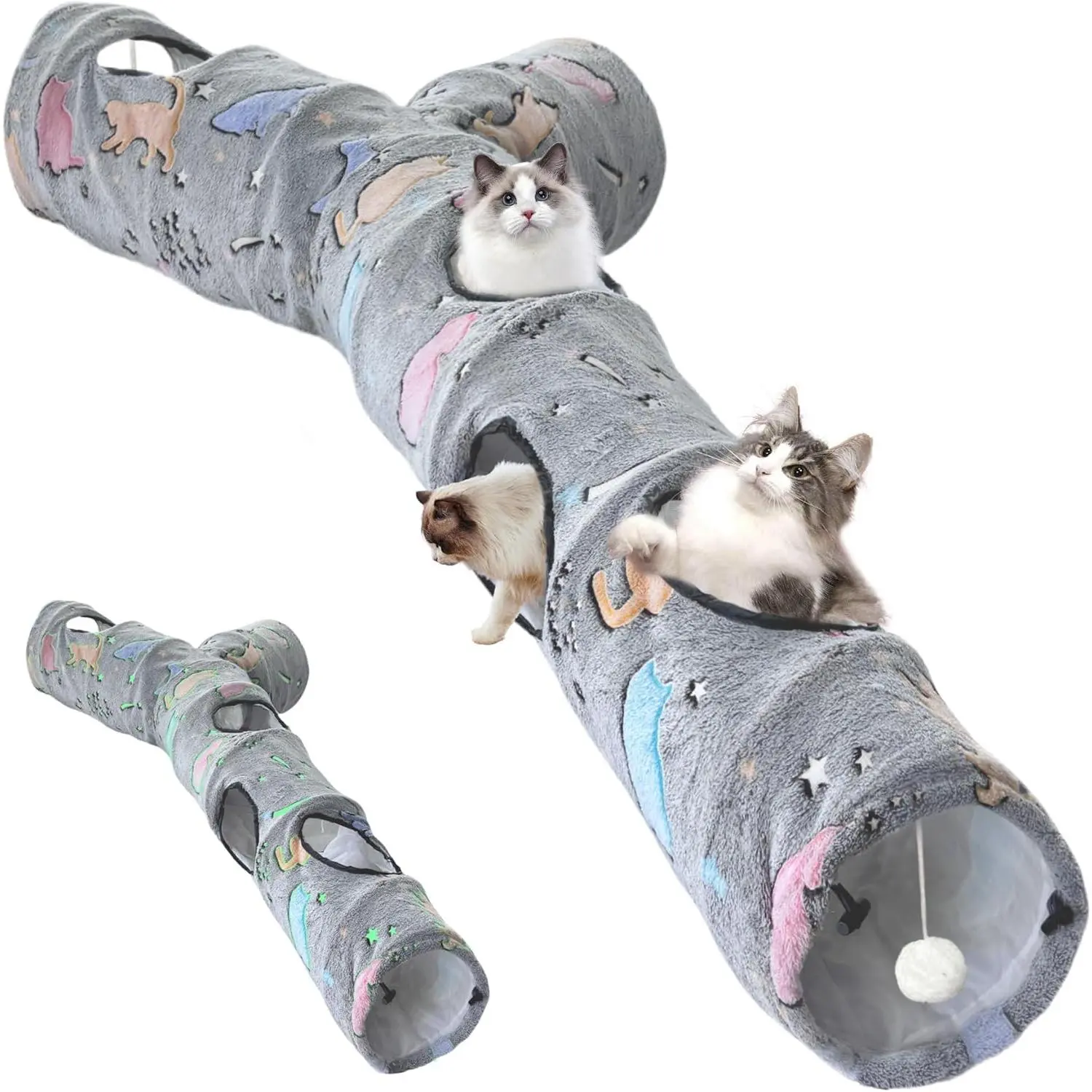 59" Cat Tunnel Toy Fluorescent