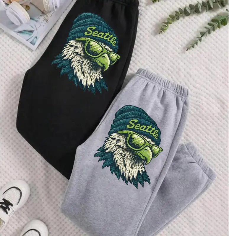 Seattle Football Mascot Sweatpants, Seattle Football Sweatpants, Pants Fan Gift, Retro Seattle Football Fan